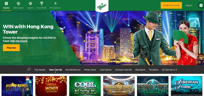 Mr Green Sign Up Offers Bonus Code 10 Free Bet 100 Casino Bonus
